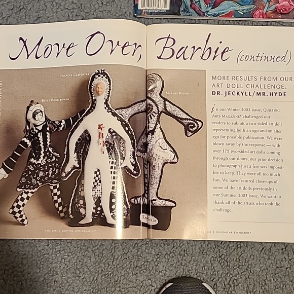 Quilting Arts Magazines, 4 (2002-2004) Sewing Free Motion Embrodery Art Quilts - Picture 10 of 16